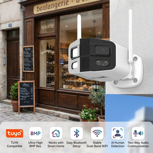 Multi-Mount WLAN-Sicherheitskamera 180 °   Weitwinkel IP66 Wasserdicht Vollfarbige Nachtsicht 2-Wege-Audio Bewegungs- und Geräuscherkennung 128G SD-Karte - Product Image 1