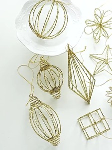 Étoile pailletée de luxe moderne pour les décorations de Noël Cadeau de pendaison de crémaillère Pièce authentique et élégante - Product Image 6