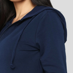 Sudadera con capucha con cordón para mujer con logotipo personalizado de ajuste Regular de último diseño/sudaderas y sudaderas con capucha de lana de tela transpirable con tarifa al por mayor - Product Image 5