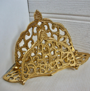 Servilletero de latón de la mejor calidad con aspecto tradicional, mesa de hoteles y restaurantes, la mejor decoración de mesa de comedor - Product Image 2