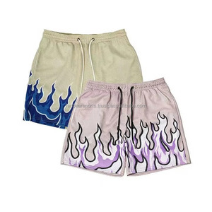 Pantalones Cortos Sublimados Personalizados para Hombre, Diseño Urbano con Estampado de Hojas de Verano, Estilo Bermuda Holgado, Último Diseño 2026 - Product Image 5