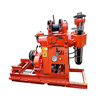 Máquina perforadora rotativa de mina de alimentación hidráulica de 100M/180m, 220V, con bomba y componentes de núcleo de Motor