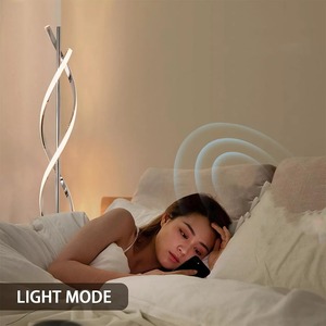 Moderna sala de estar de lujo decoración del hogar elegante forma de hongo lámpara de pie de tela blanca elegante soporte dorado LED para uso en el hogar y la Oficina - Product Image 6
