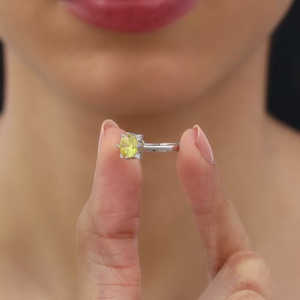 Anillo de flor de ámbar de plata fina, juego de bisel de piedras preciosas chapadas en oro amarillo, joyería fina de boda con patrón de número único - Product Image 3