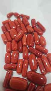 Piedra Preciosa de Coral Rojo Natural Italiano, Piedra Preciosa Suelta, Piedra Preciosa de Forma Rectangular para Joyería - Product Image 3