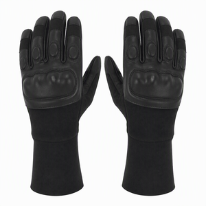 Gants tactiques tout-terrain avec manchette, paume en cuir de vachette PYRO-HIDE, dos en aramide, protection des articulations rigides avec rembourrage en mousse, longueur gauntlet - Product Image 3