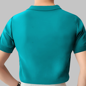 Camisas Polo de Seda de Hielo para Hombre al por Mayor, Camisetas Casuales de Manga Corta, Tops para Golf, Equitación, Competencia, Bordadas con Botones - Product Image 4