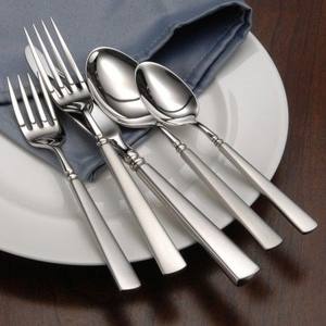 Ensemble de couverts en acier inoxydable avec manche en bois pour la cuisine et la vaisselle de table au prix de gros - Product Image 5