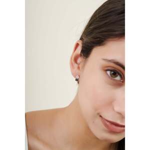 Luxury Women's 14K Gold <b>Drop</b> <b>Earrings</b> with <b>Sapphire</b> Stones - Product Image 6