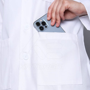 Bata de Laboratorio para Adultos, Diseño Personalizado, Marca Privada, 100% Algodón, para Uso Hospitalario, en Existencia - Product Image 6