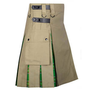 กิ๊ตต์ผ้าลายสก็อตไอริชผสมสีกากีทำมือสำหรับผู้ชาย ขนาดสั่งตัดพิเศษ รุ่นปี 2026 - Product Image 1