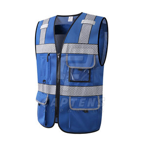 Chaleco de Seguridad Reflectante de Talla Grande, Nuevo, de Poliéster, de Secado Rápido - Product Image 2