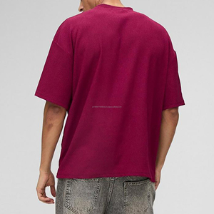 Camiseta Extra Grande con Logotipo Personalizado OEM para Hombre, Estilo Vintage, Lavado Ácido, Impresión DTG, Gráfico Negro, Algodón, Fabricante - Product Image 5