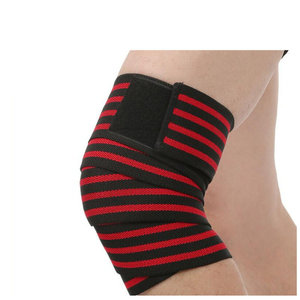 ผ้าพันเข่าแบบปรับแรงกดได้ ALStrength สำหรับการออกกำลังกายและยกน้ำหนัก เสริมด้วยวัสดุยางเพื่อการยึดเกาะสูงสุด - Product Image 3