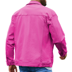 Veste en jean pour homme sur mesure, 100% coton, séchage rapide et respirante, veste décontractée d'hiver pour les grandes tailles, veste en jean d'hiver - Product Image 2