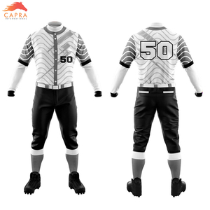 Tùy Chỉnh Thăng Hoa In Ấn Trống Jersey Đội Bóng Chày Đồng Phục Thể Thao Bao Gồm Áo Và Quần - Product Image 6