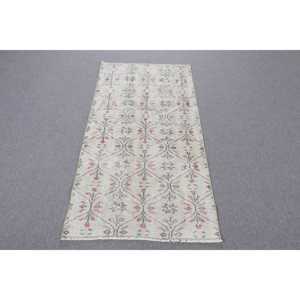 พรมตุรกี, พรมขนาดเล็ก 2.6x5.1 ฟุต, พรมขนสัตว์สีเทาแดง - Product Image 1