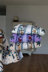 Veste bomber en coton tricoté brodée à la main Suzani de qualité supérieure 100% respirante boutonnée classique élégante hiver automne - Product Image 5