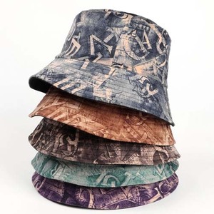 HF Cross-border New Creative Printing Multiple Designs Sided Mushroom Hat Basin Bucket Hats - Product Image 1