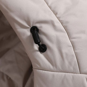 Chaquetas de burbujas para ropa de hombre, abrigos acolchados con cremallera de estilo teñido liso para hombre con logotipo personalizado - Product Image 5