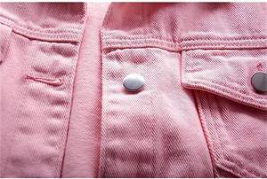 Veste en jean surdimensionnée à la mode babypink coupe ample style décontracté pour les amateurs de streetwear - Product Image 5