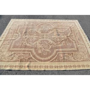 Alfombra Vintage Grande de 5.9x8.1 pies, Alfombra Turca, Alfombra Oriental de Lana Beige Marrón - Product Image 3