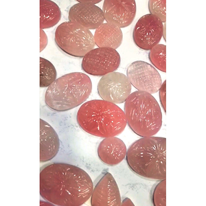 โรสควอตซ์ธรรมชาติคุณภาพสูง 195 ชิ้น ขนาด 25 มม.-35 มม. รูปทรงลูกแพร์/วงรี ใส น้ำหนักรวม 8711 กะรัต แบบหลวม - Product Image 6