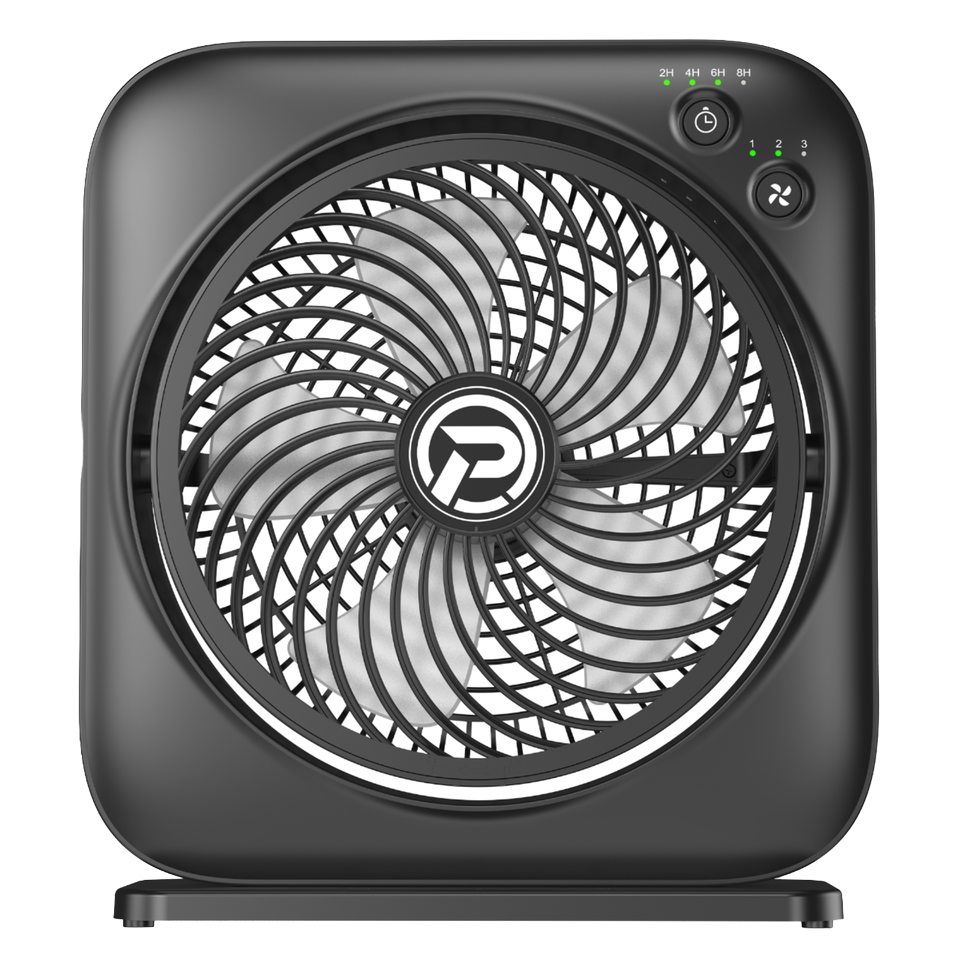 12 Inch Lightweight Portable USB Powered Plastic Table Fan with 3-Speed Wearable Design for Car RV & Outdoor Use