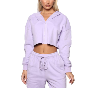 Sweat-shirt à capuche en coton à manches longues pour femme, Logo personnalisé, sport - Product Image 1