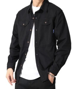 Blusa informal de manga larga estilo Hong Kong para hombre, chaqueta de popelina, camisas transpirables y cómodas versátiles de primavera - Product Image 2