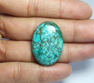 คุณภาพสูง 100% เทอร์ควอยซ์สีฟ้าธรรมชาติ Cabochon หินปรับเทียบแบบหลวมสําหรับเครื่องประดับใช้ในราคาไม่แพงขายจํานวนมาก - Product Image 1