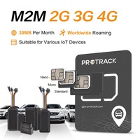 Tarjeta SIM Protrack M2M 2G 3G 4G IoT para Rastreador GPS, Rastreo de Vehículos
