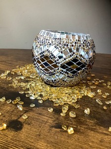 Decorative Iron Metal Silver Coloured Votive T-Light Holder Round <b>Candle</b> Stand Wholesale Supplier From India - Product Image 4