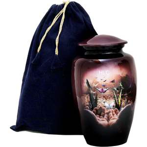 Urnas funerarias de cremación, recuerdo de excelente calidad, urnas de cremación de Metal para cenizas de adultos, de fabricante indio - Product Image 2