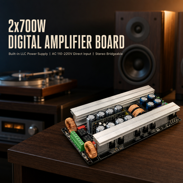 Digital Power Amplifier Board Stereo 2x300W-700W Bridged for Home Audio System Wholesale OEM Speaker Manufacturer Assembler