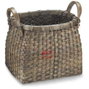 Cesta de almacenamiento con mango de cuerda, cesta de hierba marina, cesta para el vientre para lavandería, hierba de Jacinto de moda duradera tejida - Product Image 4