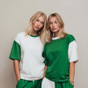 Camiseta Larga Holgada de Verano para Mujer, de Alta Calidad, Ecológica, con Hombros Caídos, Manga Corta, Cómoda para Hacer Deporte - Product Image 2