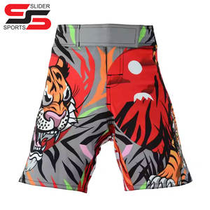 Short de boxe Mma pour hommes Short de boxe à taille élastique pour art martial sublimé - Product Image 5