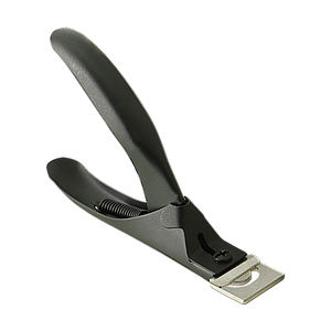 Cortauñas de acero al carbono, cortador de uñas postizas recto negro, recortador de uñas artificiales, herramientas de manicura para salón, hogar y bricolaje - Product Image 2