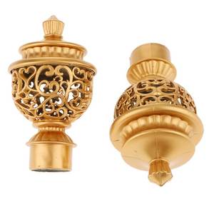 Nuevo diseño de varillas de remate de cortina de Metal, accesorios de cortina de tela de Color personalizado para hogares, ventanas, puerta, decoración - Product Image 3