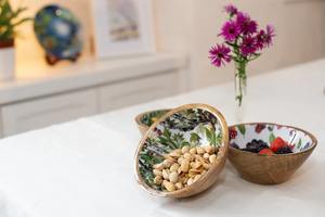 Tazón de Madera Grande con Diseño Impreso para la Cena Familiar a un Precio Económico, Tazón de Madera con Acabado Liso para Ensalada - Product Image 4