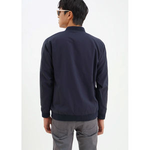 Veste bomber pour homme en cuir sur mesure en gros OEM, épaules tombantes, mode masculine, coupe ajustée décontractée pour homme - Product Image 5