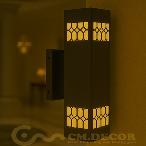 โคมไฟติดผนัง LED โมเดิร์นสุดหรู รุ่น DTT.002.03 220V ตัวโคมสีทอง แสงวอร์มไวท์ CCT สำหรับใช้ภายในห้องนอน ห้องนั่งเล่น และภายนอกบ้าน - Product Image 1