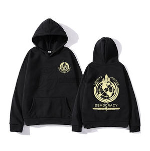 Men's Casual Cotton Fleece Hoodie Solid Color Long Sleeves Custom Logo Printed Comfortable <b>Winter</b> <b>Coat</b> <b>Hooded</b> Collar Plain Dyed - Product Image 2