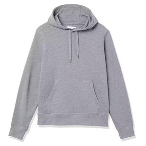 Sweat à capuche pour homme de haute qualité pour l'hiver avec logo personnalisé, 100% coton polaire, design coupe-vent, couleur unie, poche extérieure - Product Image 5