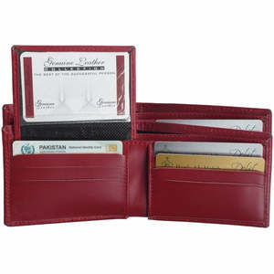 Portefeuille court léger en cuir PU véritable à la mode pour hommes avec fermeture à pli Offre Spéciale - Product Image 1