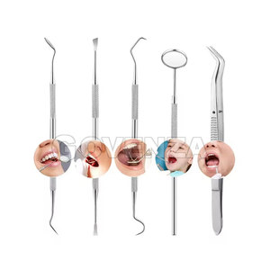 Kit de Exploración Dental Manual Ergonómico de Acero Inoxidable con Certificación CE, Herramientas Básicas de Higiene Quirúrgica, Venta al Por Mayor, Alta Calidad - Product Image 4