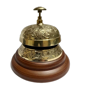 Campana de Escritorio Moderna de Latón Pulido Dorado - Proveedor de Tamaños Personalizados para Decoración del Hogar y Oficina, Mostradores de Hotel - Product Image 5