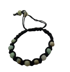<b>Bracelet</b> Indian Amazonite Stone Crystal Thread <b>Bracelet</b> Natural Gemstone Fashion Jewelry <b>Men</b> and Women Gift Energy Meditation - Product Image 3