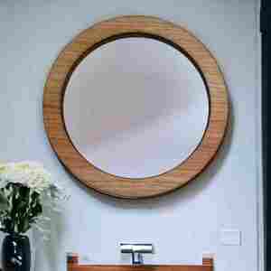 Hot Selling Handmade Wall <b>Mirror</b> <b>Round</b> <b>Round</b> <b>Wooden</b> <b>Frame</b> Manufacturer From India With Top Quality - Product Image 5